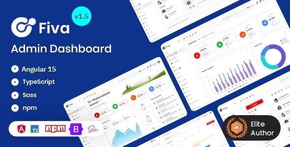 Fiva - Admin-Dashboard-Vorlage mit Angular 15 und HTML