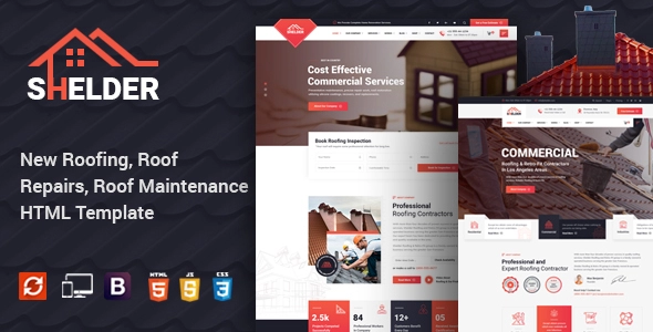 Shelder - 屋顶服务 HTML 模板
