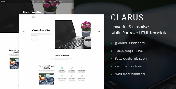 Clarus - Mobirise منشئ موقع HTML للأعمال المستجيبة