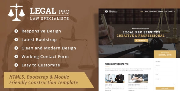 Legal Pro - Modello aziendale legale/legale