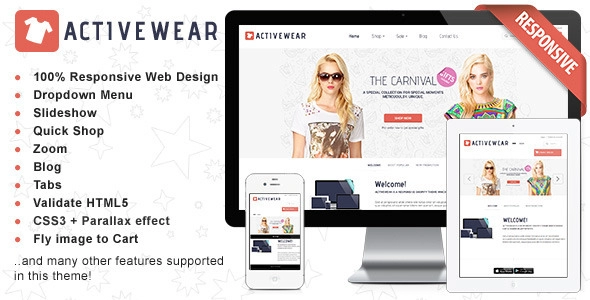 Responsives HTML-Design – ActiveWear