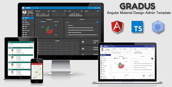 Gradus - Angular 14 Material Design 管理模板