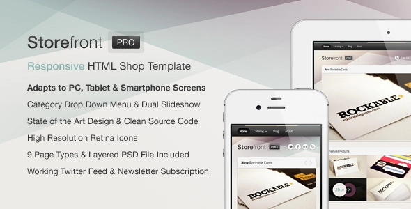 Storefront Pro — адаптивный бизнес-шаблон