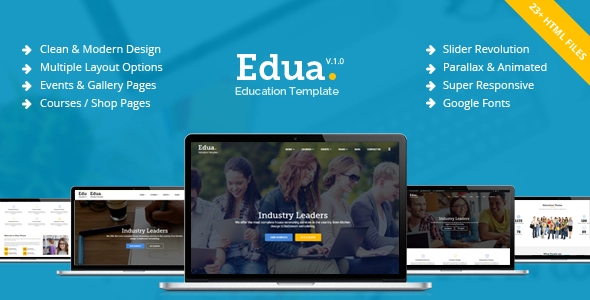 Edua - Modèle HTML5 éducatif