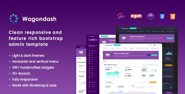 WagonDash Bootstrap-Admin-Vorlage